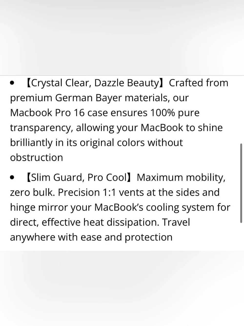MacBook Pro 16” Hardshell Case - Crystal Clear